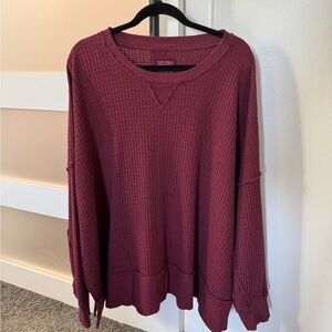 American Girl Maroon Crew Neck Sweater